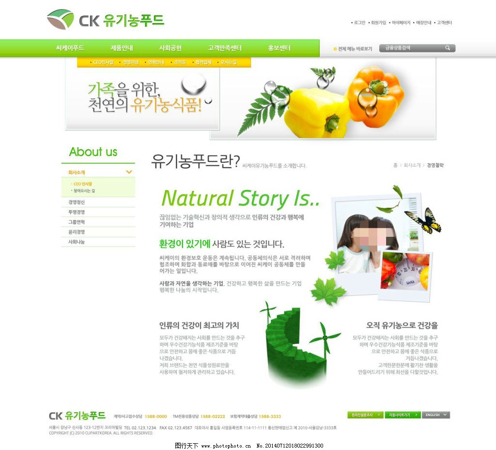 绿色天然蔬菜网页设计 打造清新自然的品牌体验